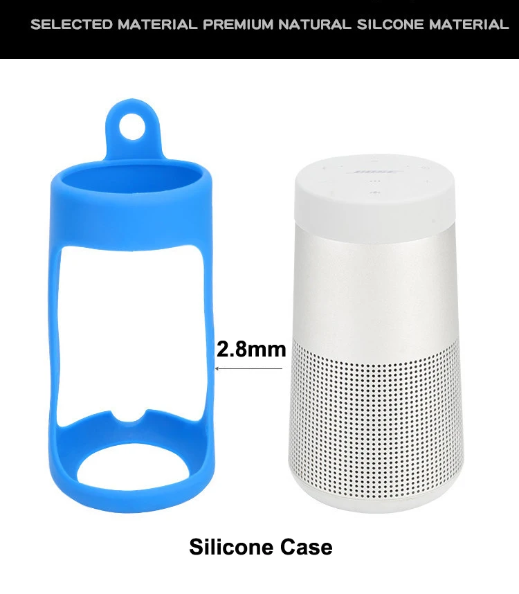 Mehki Silikonski Pokrovček za Bose SoundLink Vrti Primeru Bluetooth Sperker Prenosni Kritje za SoundLink Vrti Prenosni Izvajanje Polje