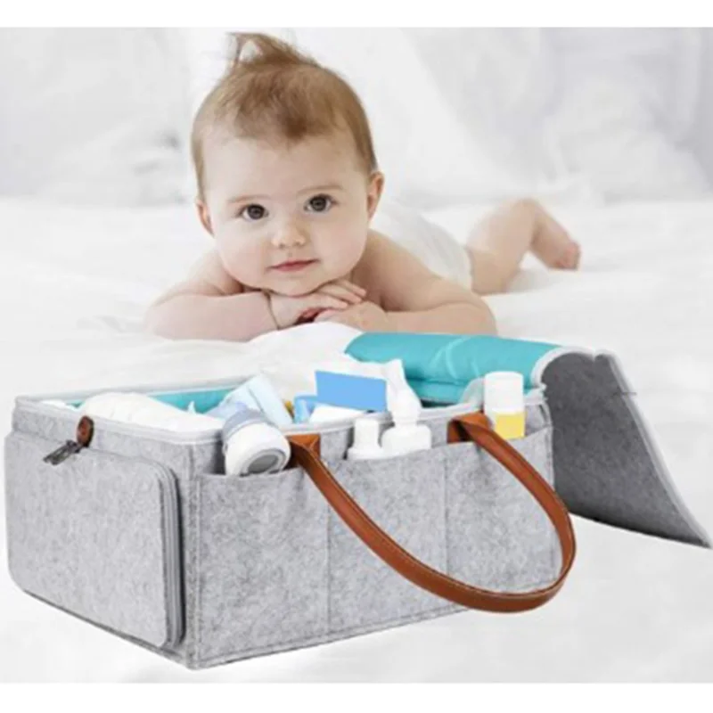 Baby Plenic Caddy Organizator Prenosni Nosilec Vrečko Večnamensko Otroci Plenice Nappy Spreminjanje Porodniškega Torbe Torba