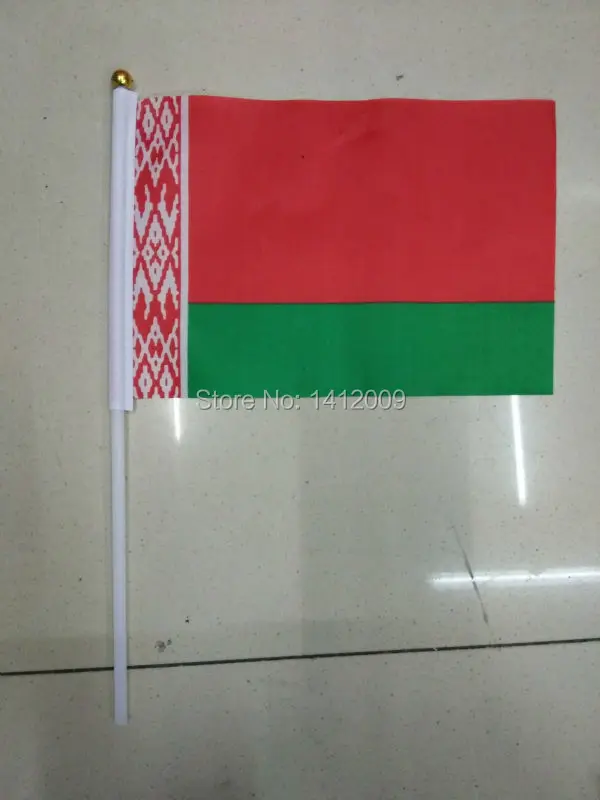 Brezplačna Dostava 14*21 cm Belorusija Nacionalne Zastave Pisarna/Dejavnost/parada/Festival/Home Dekoracijo Nova moda