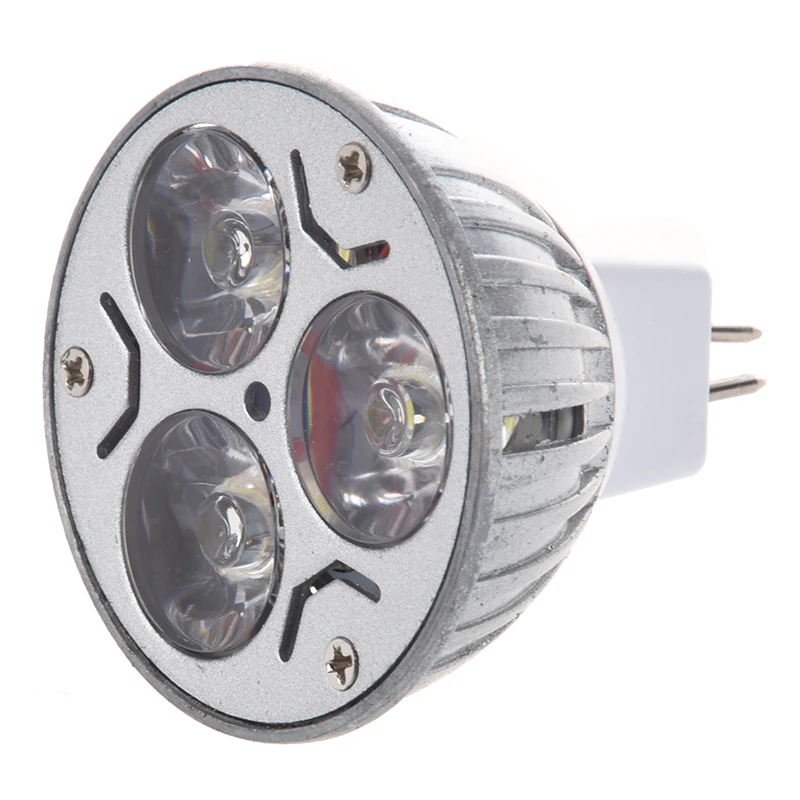 MR16 3x1 Watt LED Spot Žarnica, 20W, Bela, za Skladbo Light, Krajinsko Halogenske Zamenjava