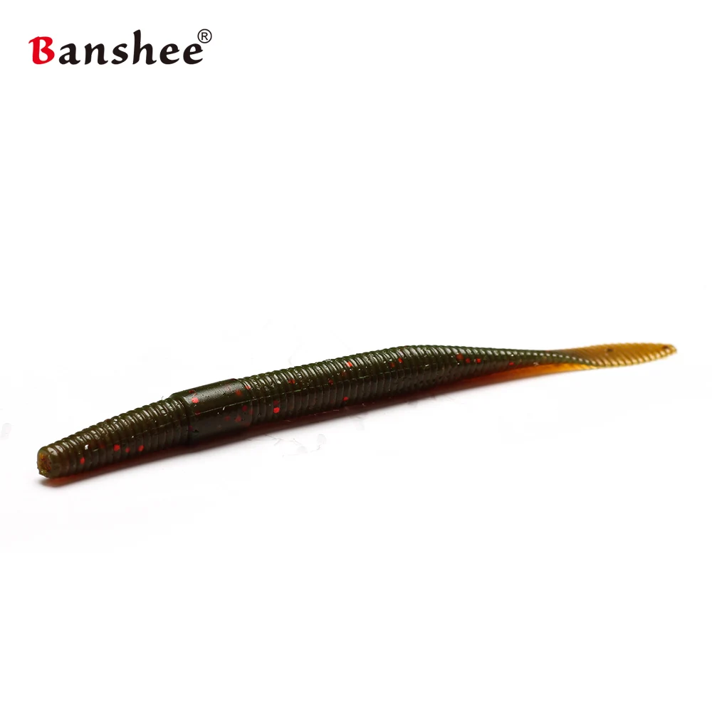 Banshee 10Pcs Esfishing 99mm za 2,9 g Lure Mehke Silikonske Vabe Umetno Wobbler Bas/Krap Ribolov Vab Potopu Črv/Črvi, Ostriž