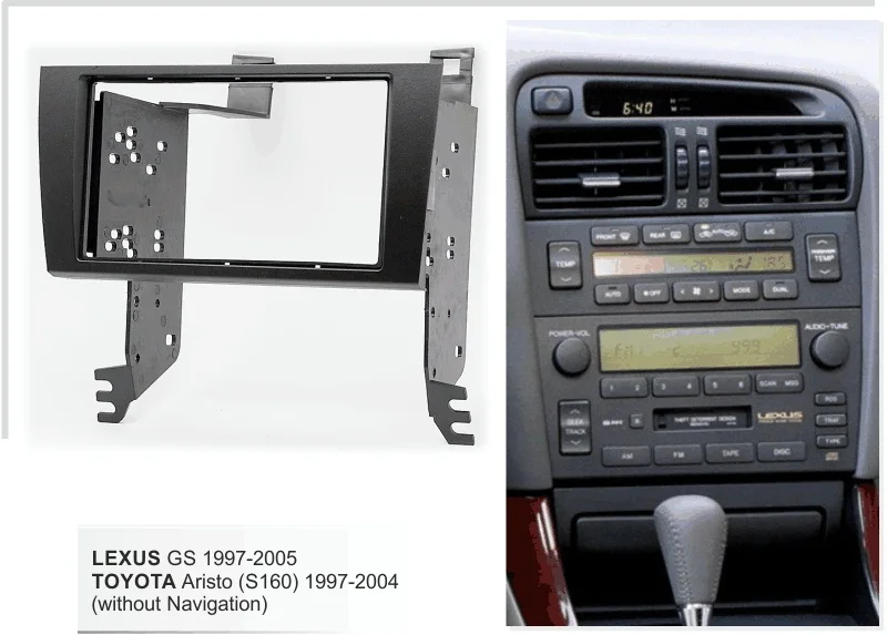 Avto Radio Facia za LEXUS GS 1997-2005 / TOYOTA Aristo (S160) 1997-2004 DVD Stereo CD Plošči Dash Kit Trim Fascijo Ploščo Ploščo
