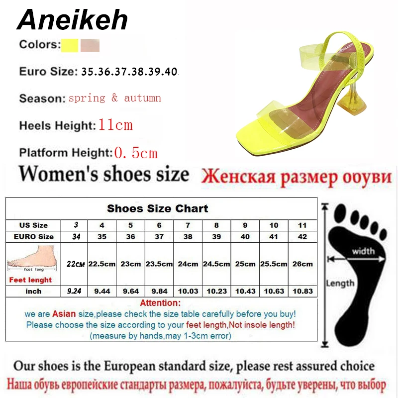 Aneikeh 2020 Poletje PVC Modnih ženskih Čevljev, ki Retro Plitvo Ozkem Pasu Konicami Prstov Visokih Petah Poroko Sandali Zapatos De Mujer