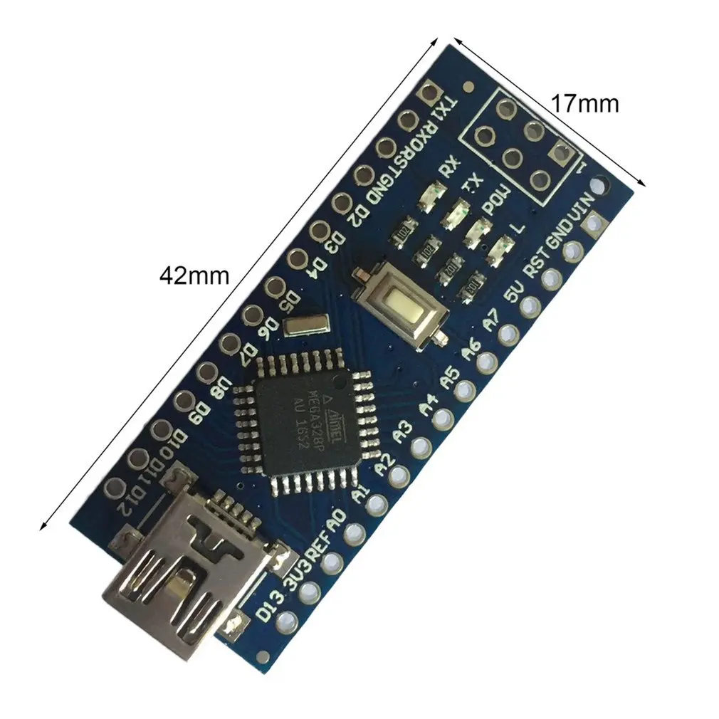 Mini Breadboard prijazno USB Nano V3.0 ATmega328 5V Mikro-krmilnik Odbor Regulator Napetosti Za Arduino-združljiv