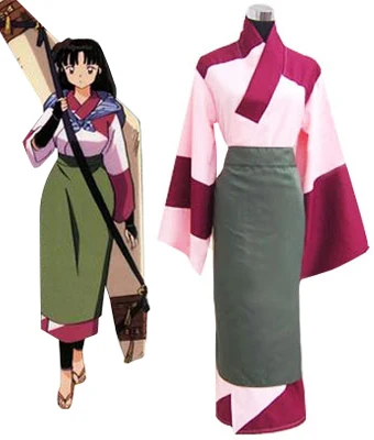 Visoko-Q Unisex Cos Anime Inuyasha Sango Kimono Cosplay Kostume, Ki Bo Ustrezala Določa
