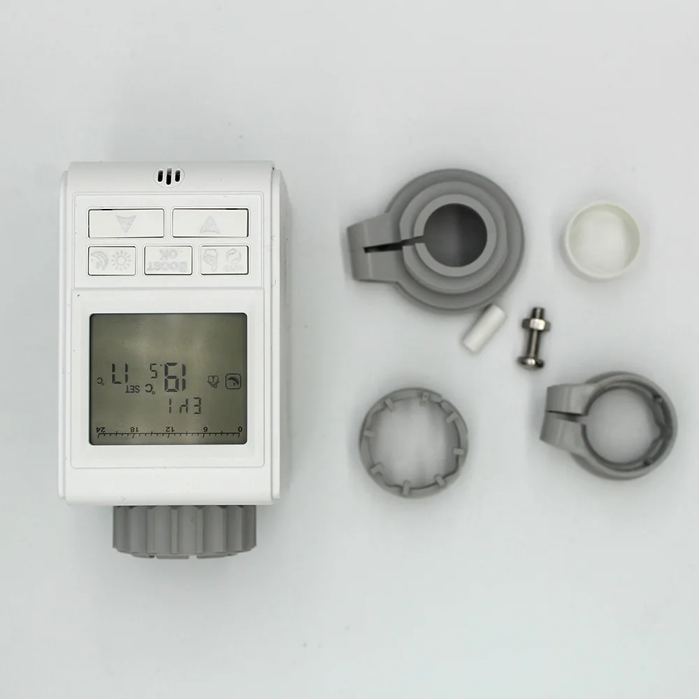 LCD Radiator pogona ventilov termostata električni pogon teden programiranje M30*1.5