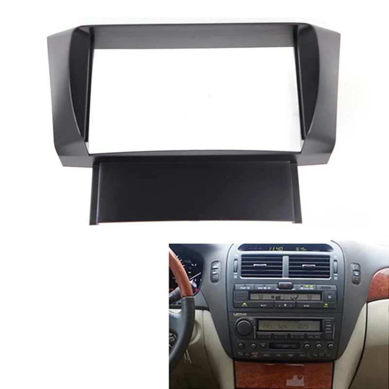 Dvojno 2Din Avto Avdio GPS/DVD/CD Prirejena Stereo Plošča Auto Dekorativne Okvir za Lexus LS430 2001-2006