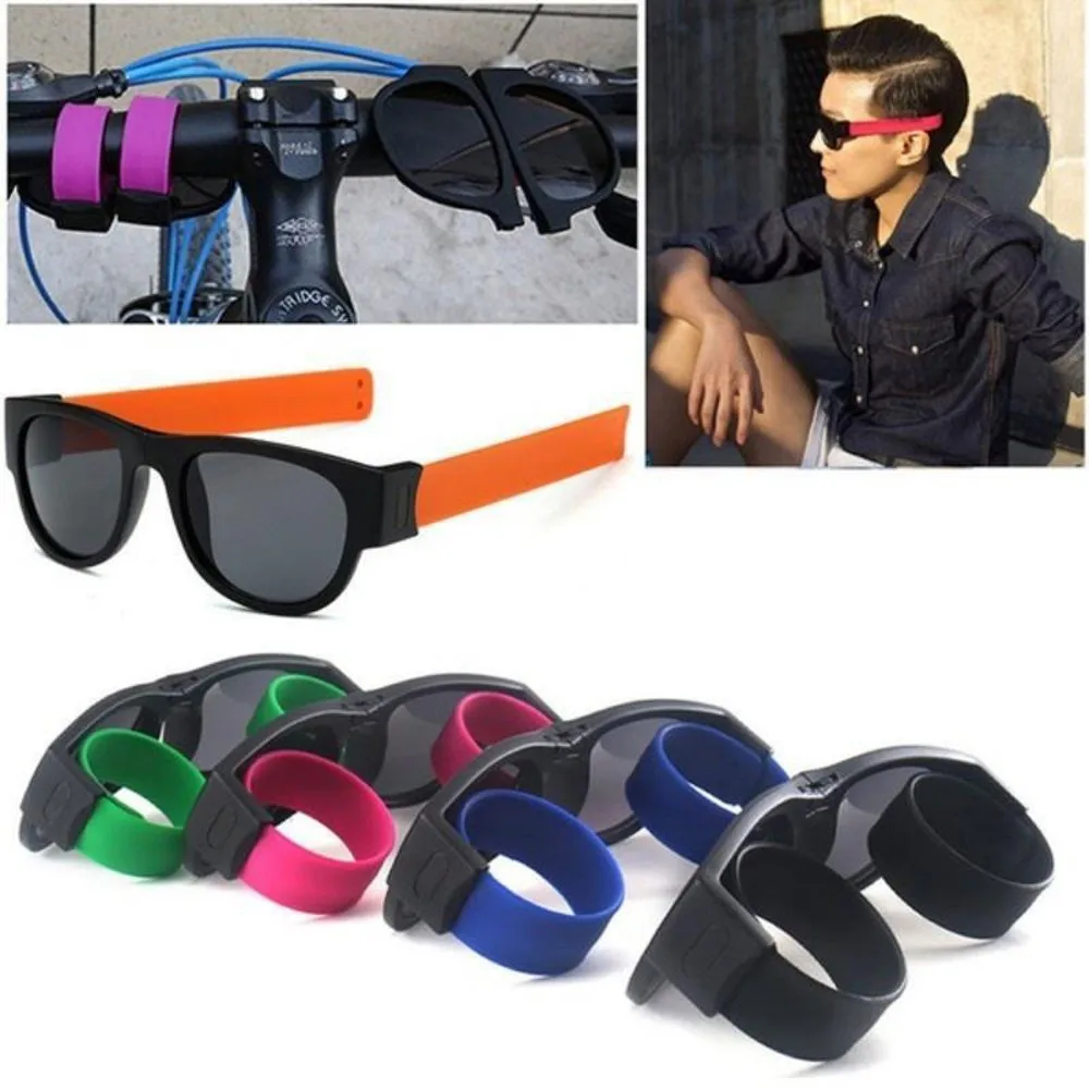 Ustvarjalne Zložljive Polarizirana Sončna Očala Plastike+Smolo Vožnje Očala Snap Zapestnica Manšeta Očala Luksuzni Poletje Očala