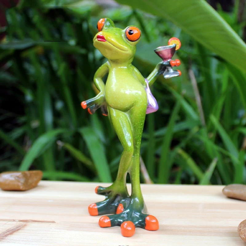 Creative 3D Smolo Žaba Figurice Obrti Okraski za Dom Dekor Smolo Žaba Opremo Doma