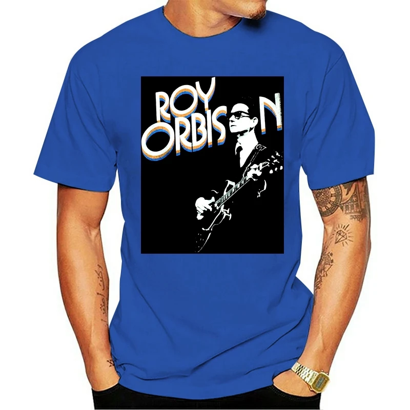 Roy Orbison T-Shirt - Uradni Kitara Logotip 60 Pop Potovanje Wilburys Bombaž Nove Unisex Smešno Vrhovi Tee Majica