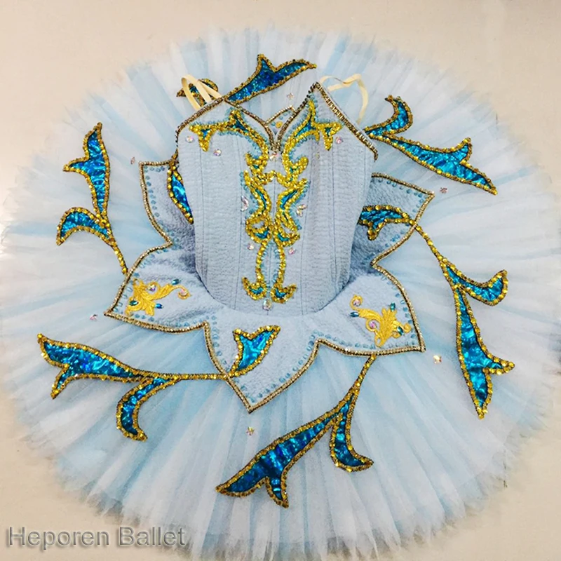 Po meri Ženske trnuljčica Modra Ptica Balet Tutu, Odraslih In Otrok Sequined Palačinka Obleko