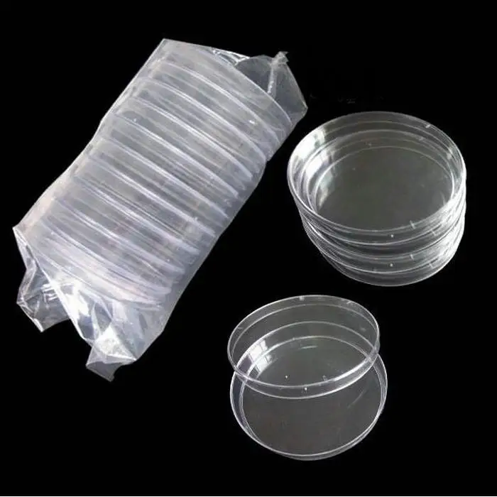 Vroče prodaje 10pcs 30/60/70 mm plastični petrijevko s pokrovom Za Laboratorijsko Ploščo Bakterijske Kvas Znanstvenih Ponudbe