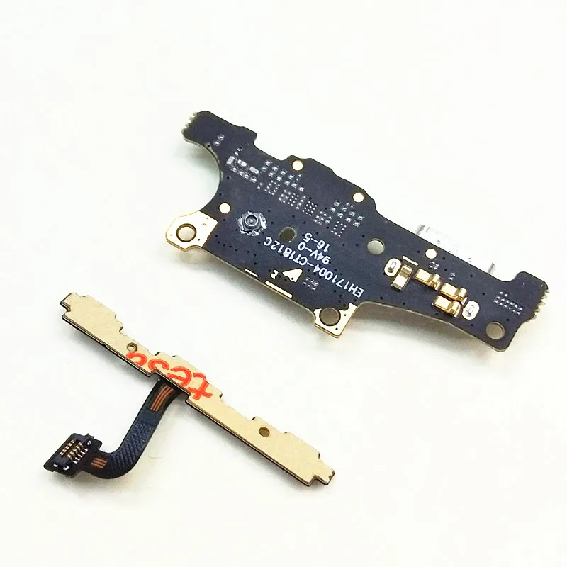 Moč Prostornina Strani Gumb Flex Kabel USB Polnjenje prek kabla USB Vrata Dock Priključek Odbor Flex Kabel za Huawei Mate 10 Mate10
