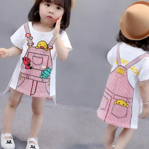 Dekleta pomlad autumn2020 otrok Koreasn kratka sleeved obleke bombaž otroška 1-2-3 let kratka sleeved poletje