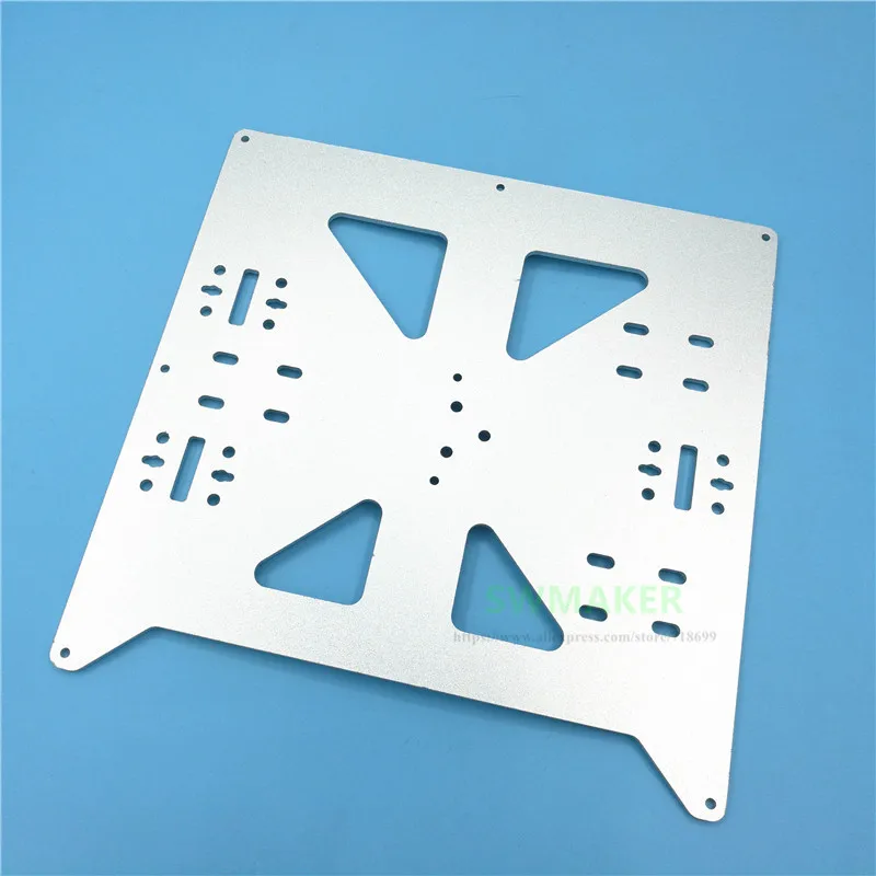 Reprap Prusa i3/Anycubic i3 MEGA anodiziranega Aluminija zlitine greti posteljo podporo Y prevoz pladenj 3D tiskalnik deli