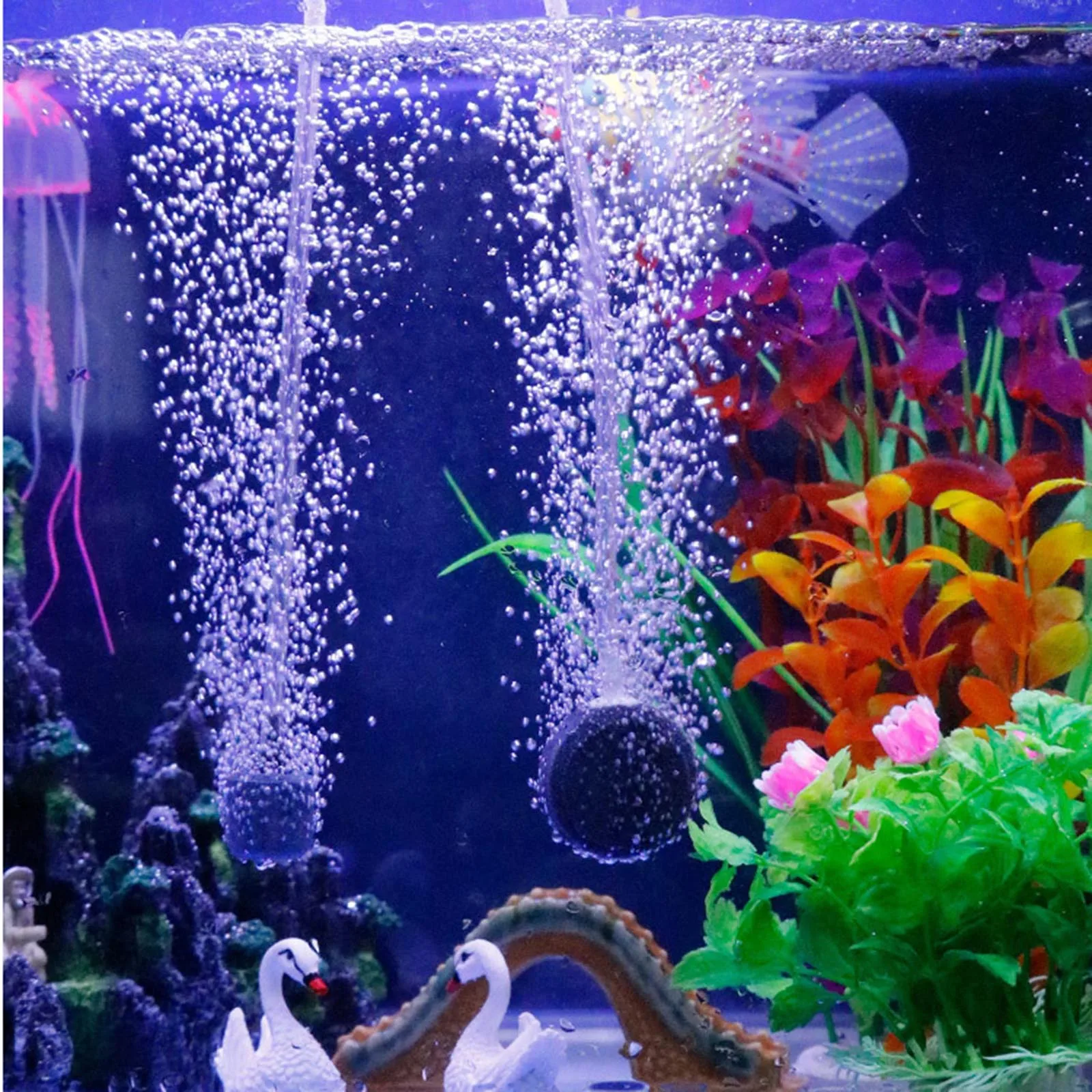 4/6 cm Zračni Mehurček Kamen Prezračevalnik za Aquarium Fish Tank Črpalke Hydroponic Kisika Poveča FPing