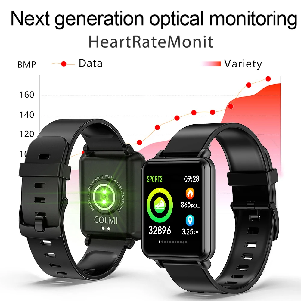 Zemljišče 1 Moških je Pametno Gledati Celoten Zaslon na Dotik IP68 Vodotesen Bluetooth Športna Fitnes Tracker Smartwatch za IOS in Android phones