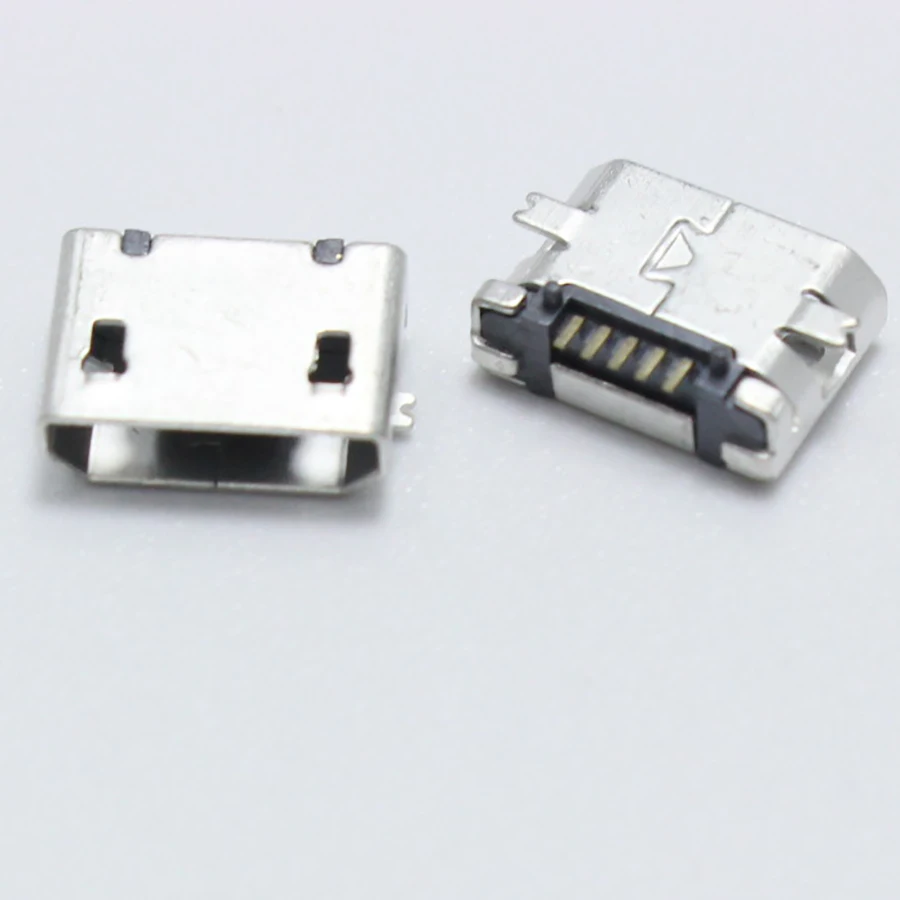 20pcs 5p Micro USB Ženski Vtičnico 5pin SMD Kratko Iglo Baker Lupini Podatkov port Polnjenje Vrata MK5P Priključek