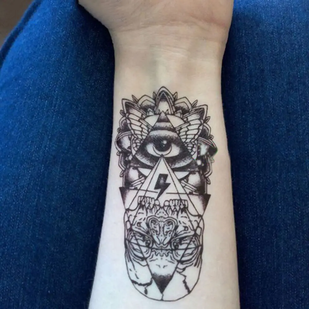 Nepremočljiva Začasni Tattoo Nalepka Je Bog Oči Totem Tatoo Body Art Ponaredek Tetovaže