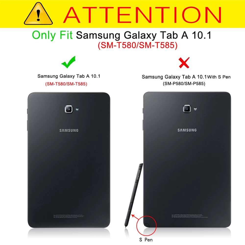 Podjetje Pu Usnjena torbica Za Samsung Galaxy Tab 10.1 T580 T585 SM-T580 Kritje za SM-T580 Primeru za T580N Primeru +FilmPen