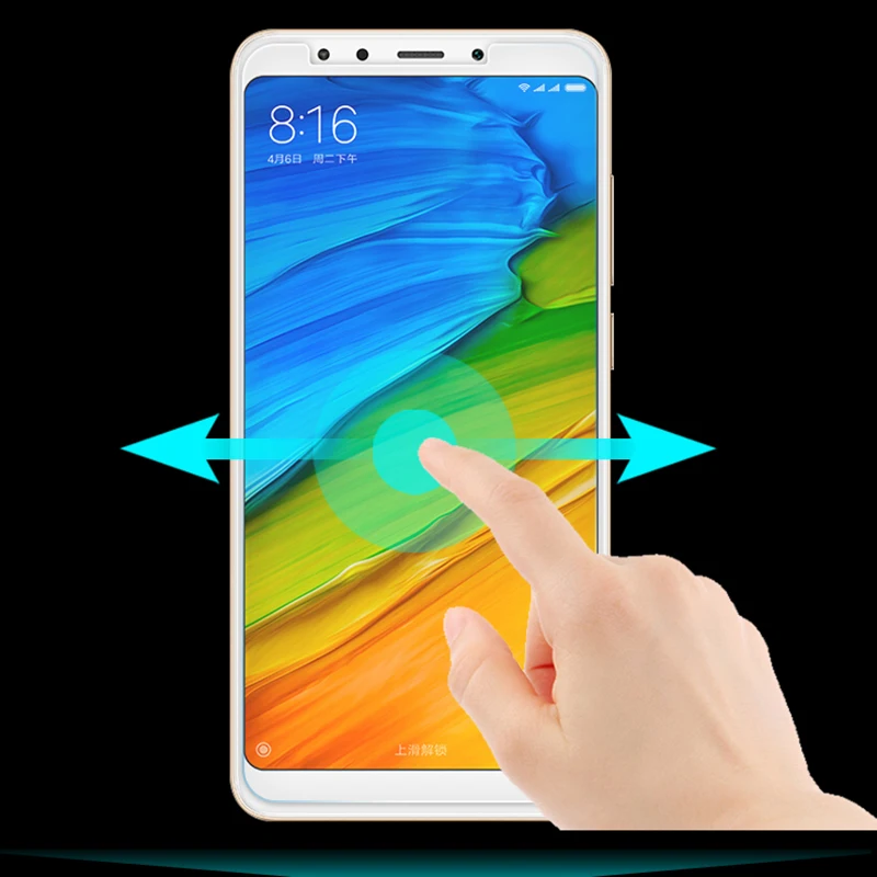Ultra Tanek Anti-scratch Kaljeno Steklo Anti-fingerprint Zaščitnik Zaslon HD Film Stražar Film Za Xiaomi Redmi 5