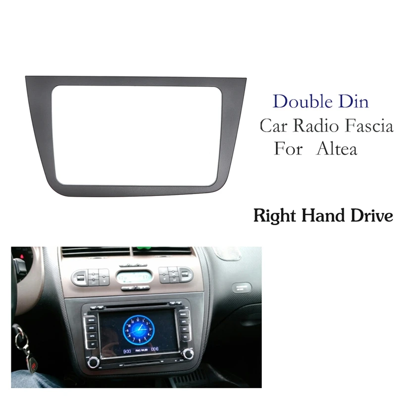 Avto Radio Fascijo za SEAT Altea 2004-(RHD)Stereo Obraz Ploščo Okvir Plošča Armaturna Mount Kit Napajalnik Trim Ploščo Fascijo