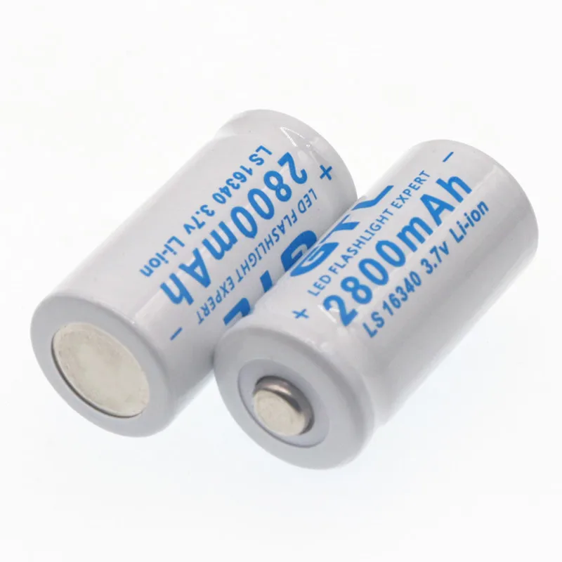 3,7 V 2800mAh Litij-Li-ionska 16340 Baterija CR123A Baterije za ponovno Polnjenje 3,7 V CR123 za Lasersko Pero LED Svetilka Cell
