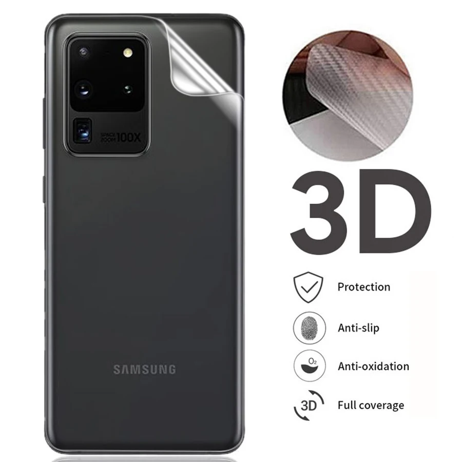 10Pcs/veliko 3D Nazaj Stražar Ogljikovih Vlaken Screen Protector For Samsung GalaxyA51 A71 Opomba 10 S10 Lite S20 Ultra 5G Polno Kritje Film