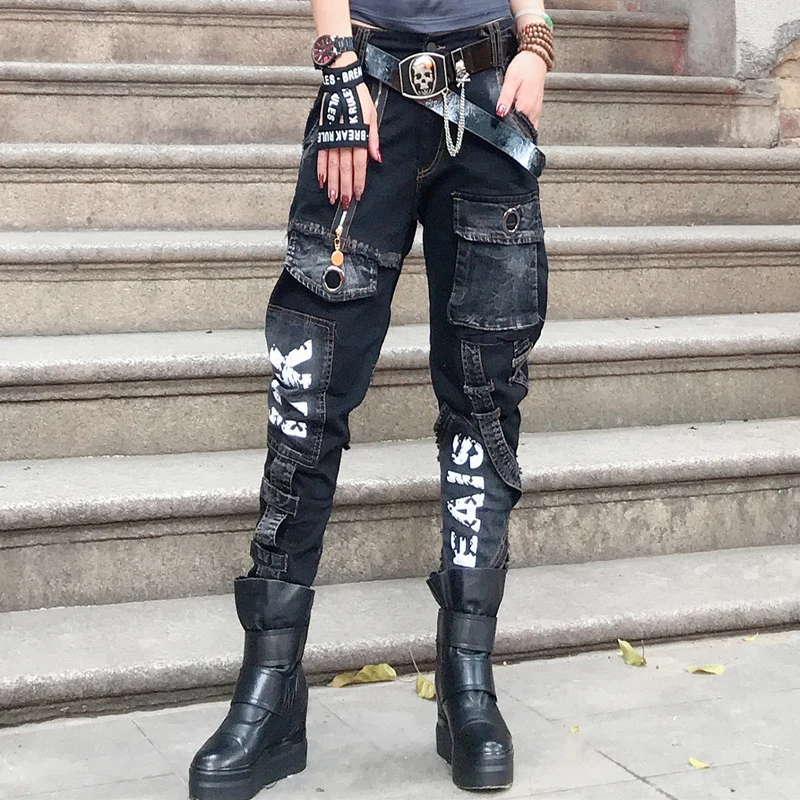 Evropski postaja Spomladi leta 2020 novi modi Harun ženska moda osebnost kavbojke tanke noge kažejo dolge hlače