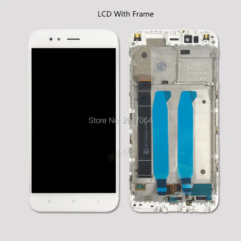 Kakovosti AAA LCD IPS za Xiaomi 5X mobilni Telefon, Lcd-ji Za MI 5X zaslon bela Črna LCD-Brez Okvirja zaslonu Mobilnega telefona