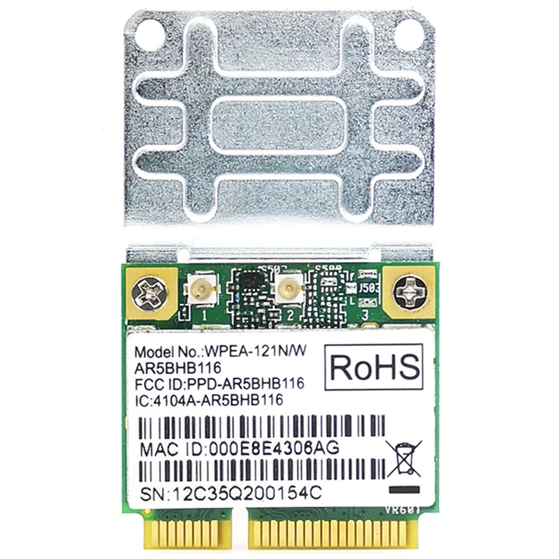 Brezžična Omrežna Kartica Atheros AR9832 AR5BHB116 2.4/5 GHz Single-Chip 300 Mbps 802.11 N MINI PCI-E Brezžično Kartico WIFI