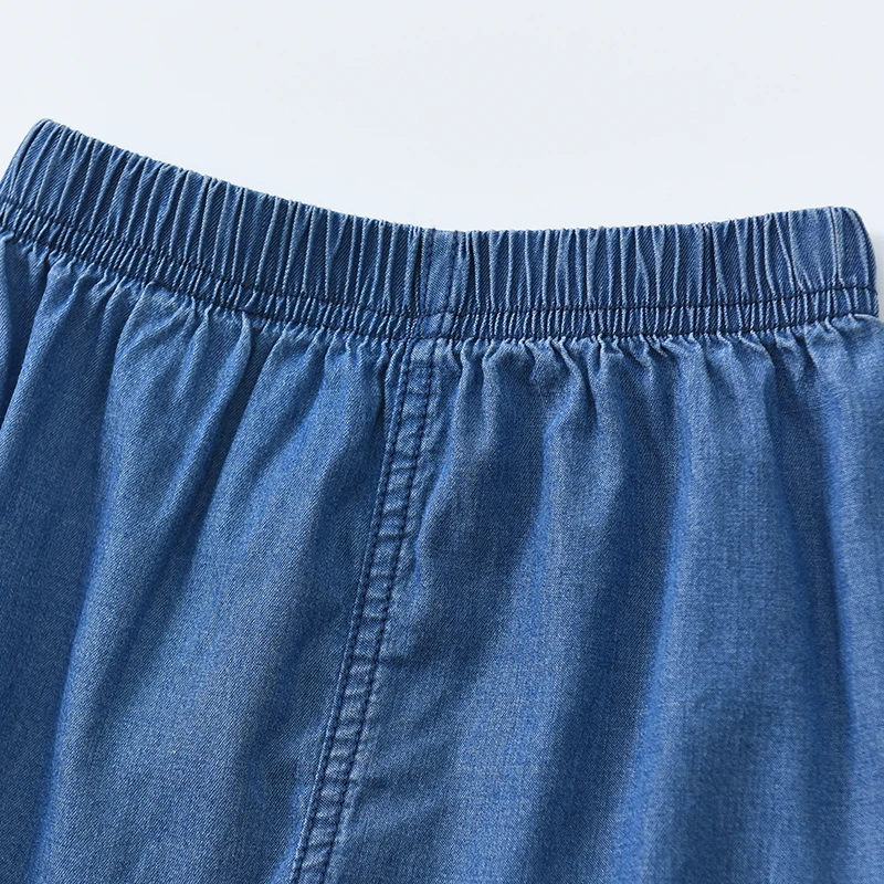 2020 poletje za otroke nositi novo cuhk otroški jeans vezenje oprati tencel kavbojke dečke in deklice pet-točka hlače
