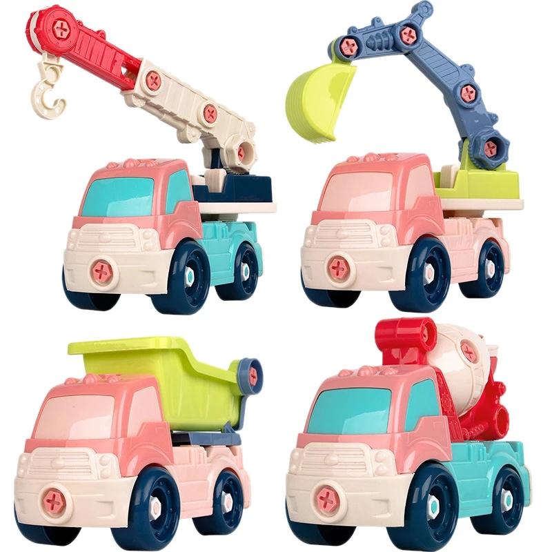 FBIL-Otroci Mini Risanka DIY Zbrati Tovornjak Vzeti Narazen, Avto, Vozila, Igrače Nastavite z Izvijačem Orodje Darila