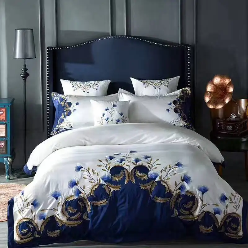 Evropski in Ameriški stil 60 kos saten vezenje cvet štiri-kos bombaža odeja princess style bombažna posteljnina LB52804 postelja