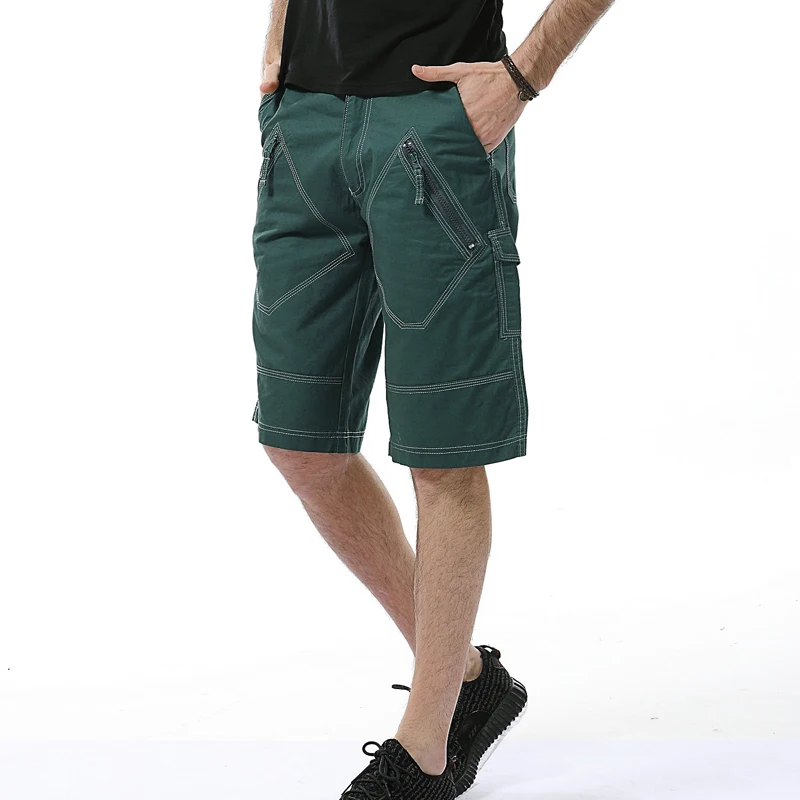 Človek plus velikost orodje Bombaž hlače Mens Multi Žep hlače (Asian 29-40)