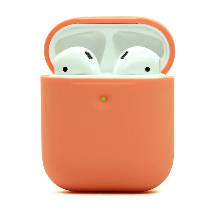 Silikonski Slušalke Primeru za Airpods Kože Rokav Torbica Polje Zaščitnik Brezžične Slušalke Zaščitni Pokrov Za Airpods 2 obeskov