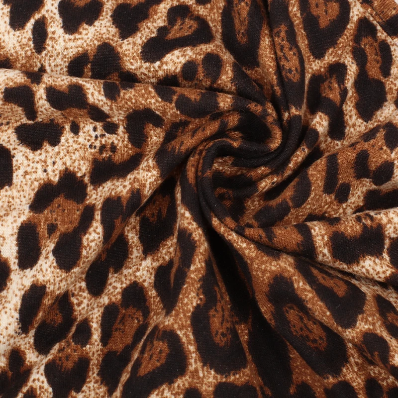 Seksi Leopard, Tiskanje nepravilne izdolbel poševno ramo eno rokavi Jumpsuit za ženske