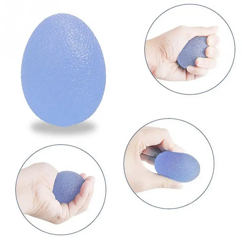 Silikonski Jajce Masaža Strani Gripper Prednosti Oprostitev Stres Moč Žogo, Podlakti Prst Vadbo Fitnes Oprema #12