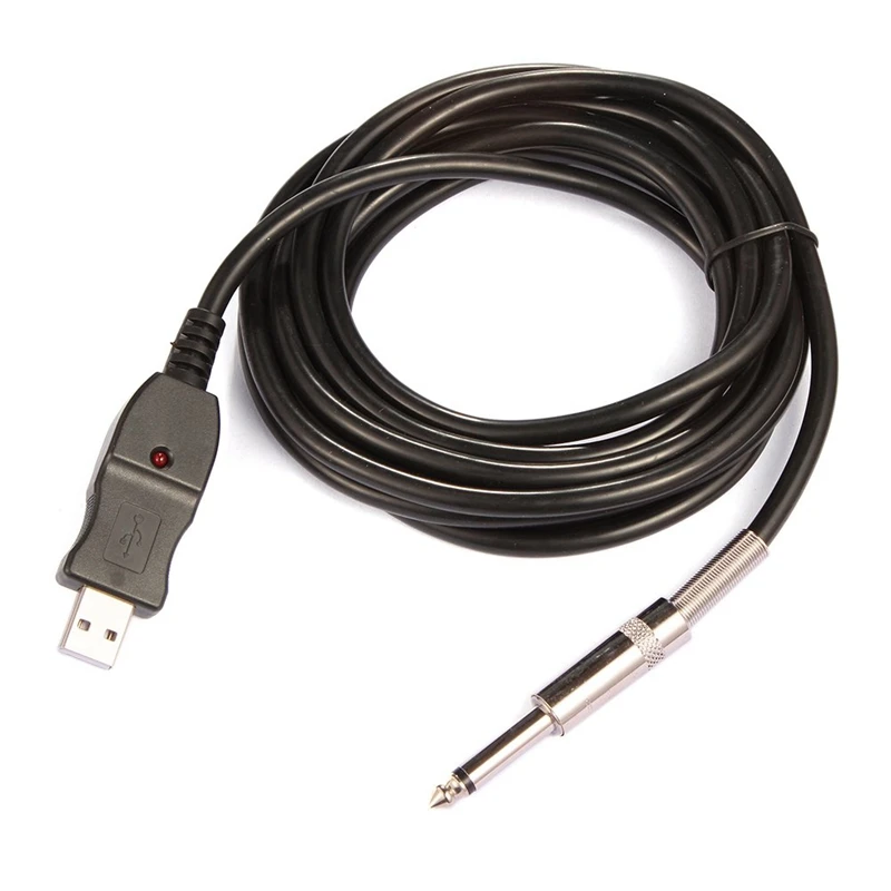 Kitara za PC USB Snemanje Kabel Vodi Adapter Pretvornik, Povezava Vmesnik 6,5 mm