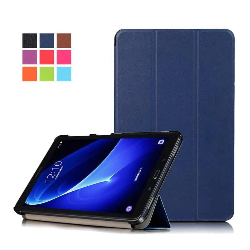 Nov Prihod Trifold Tablet Ohišje za Samsung Galaxy Tab A6 10.1 Primeru T585 T580 SM-T580 T580N PU Usnje, usnjeni Zaščitni Pokrov Lupini