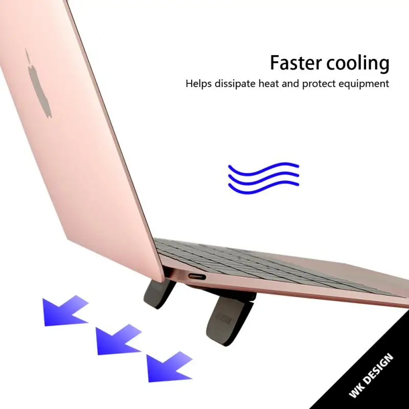 Mini Desk Laptop Stand Zložljive Notebook Cooling Nosilec Nosilec Hladilnika Radiator Za IPad, MacBook Air In Mac Namizno Stojalo Za Tablične Gori