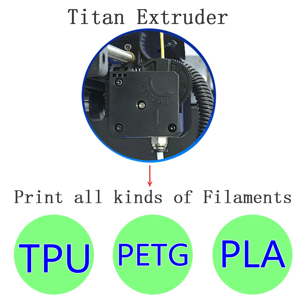 Samodejno Izravnavanje Aluminija Postelji Hitreje Tabela Ogrevanje 3D Tiskalnik Diy Kompleti z Nadaljujete Izpada Funkcijo in Titan Iztiskanje