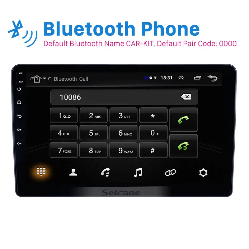 Seicane 10.1 palčni Avto Multimedia Player Android 8.1 GPS Auto radio 2 Din za leto 2018 2019 Honda Crider z Bluetooth WIFI AUX