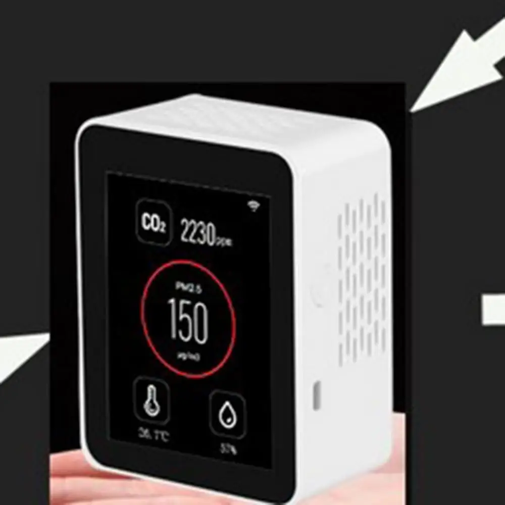 Wifi Inteligentni Zraka Tester Barvni Zaslon TFT Kakovost Zraka, Vlažnost Analyzer Večfunkcijsko Zraku, Detektor Temperature in Vlažnosti Meter