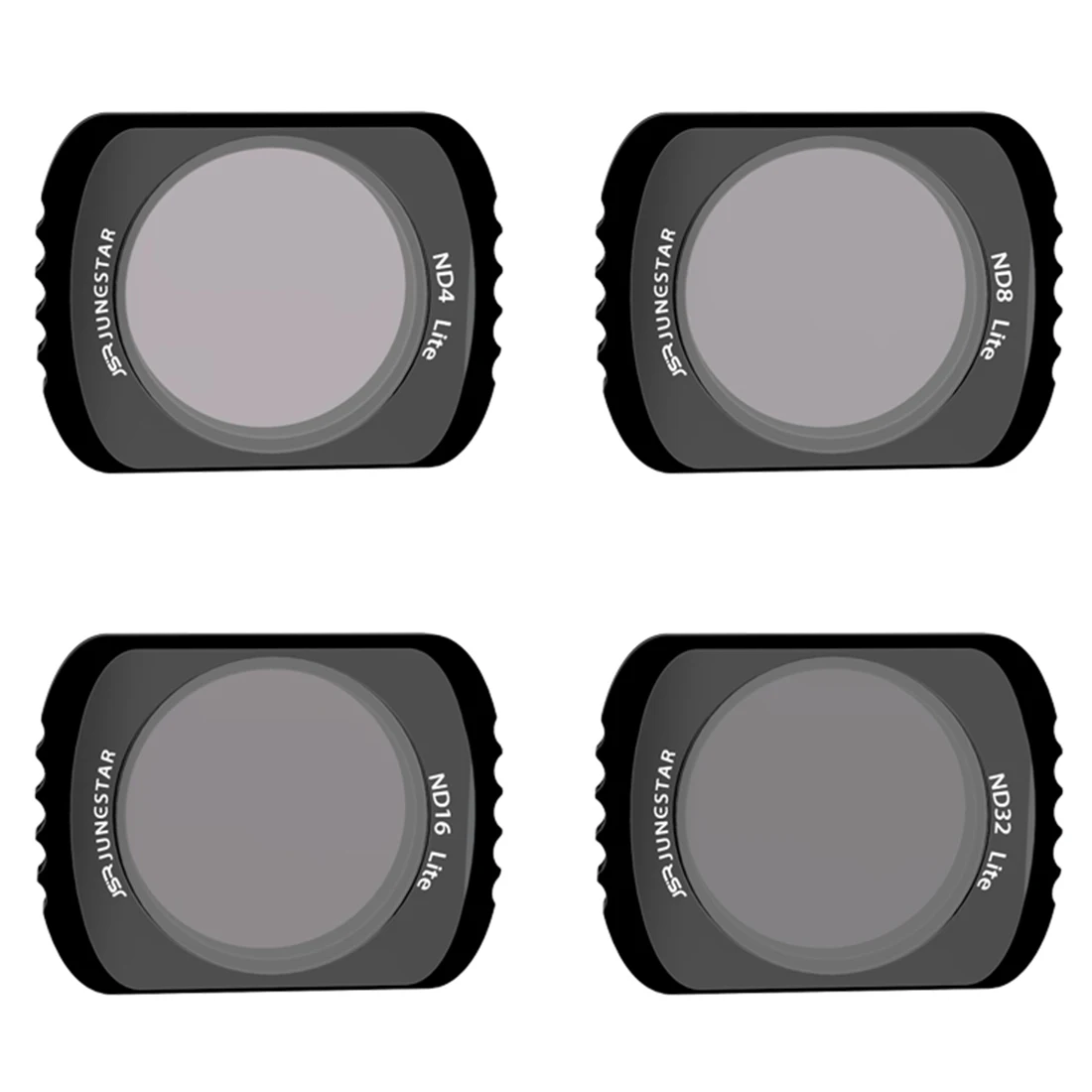 4PCS/set Filter Komplet ND4 ND8 ND16 ND32 Leče Filtri za DJI OSMO Žep Blok Svetlobe - Črna