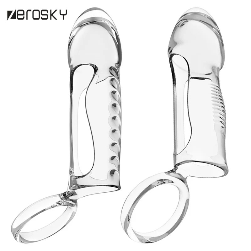 Za večkratno uporabo kondoma Impotenca kontracepcijski razširitev rokavi Penis obliko Petelin obroč Spolnih Igrač za Moške Zerosky