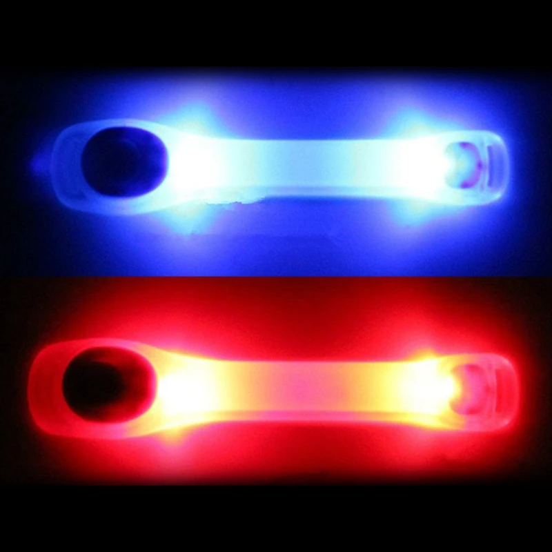 Noč Kolesarjenje Tek LED Zapestnica Svetlobe Športih na Prostem, 5 Barvno Odsevni Varnostni Pas Roko Trak za Noč Varnost
