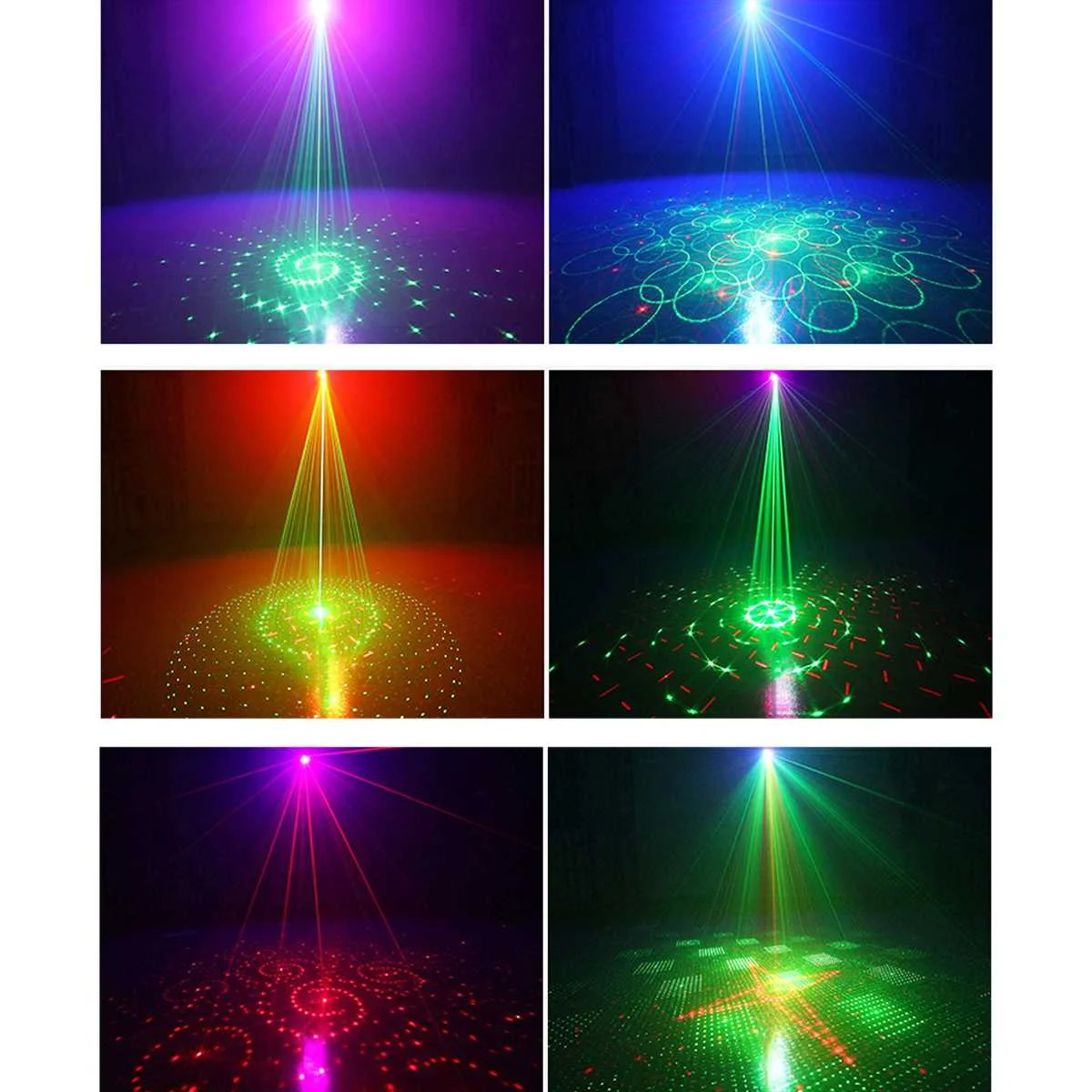 6W RGB Stopnji Svetlobe Stranka Lasersko Svetlobo LED Laser Projektor Pisane DJ Glasba Božič Festival Disco luči Za Osvetlitev zabavo za noč Čarovnic