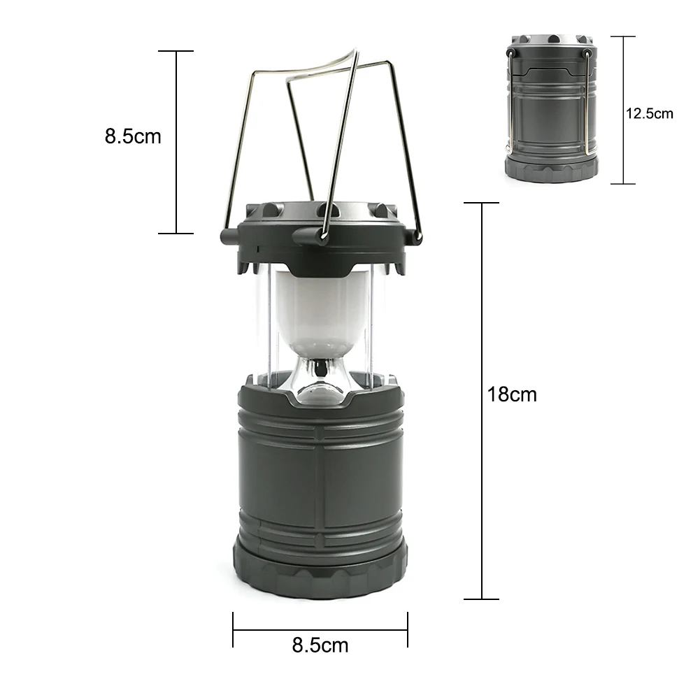 Linkax Prenosna Luč Kavelj ABS Sili 6 LED Kampu Lanterna Nepremočljiva 360-Stopinjski Strani Ročice Več Svetlobe Svetilke Svetilka