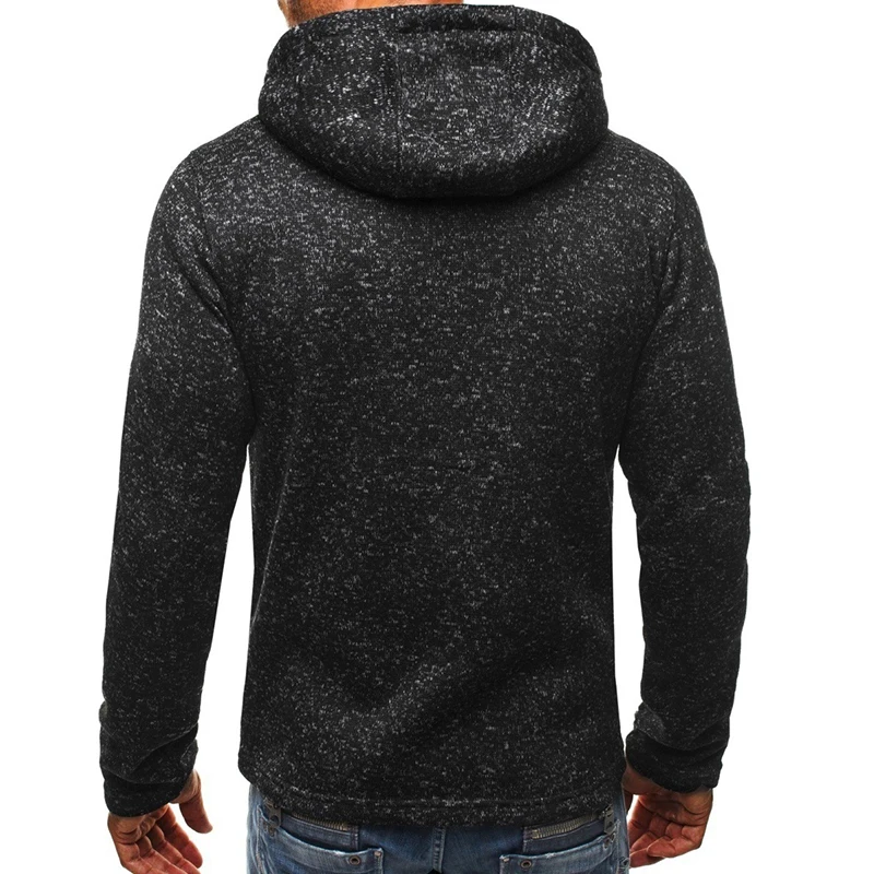 2020 Moški pulover s kapuco Šport Priložnostne Obrabe Zadrgo Hoodie Moda Plima Jacquardske barva Kapuco Runo Suknjič